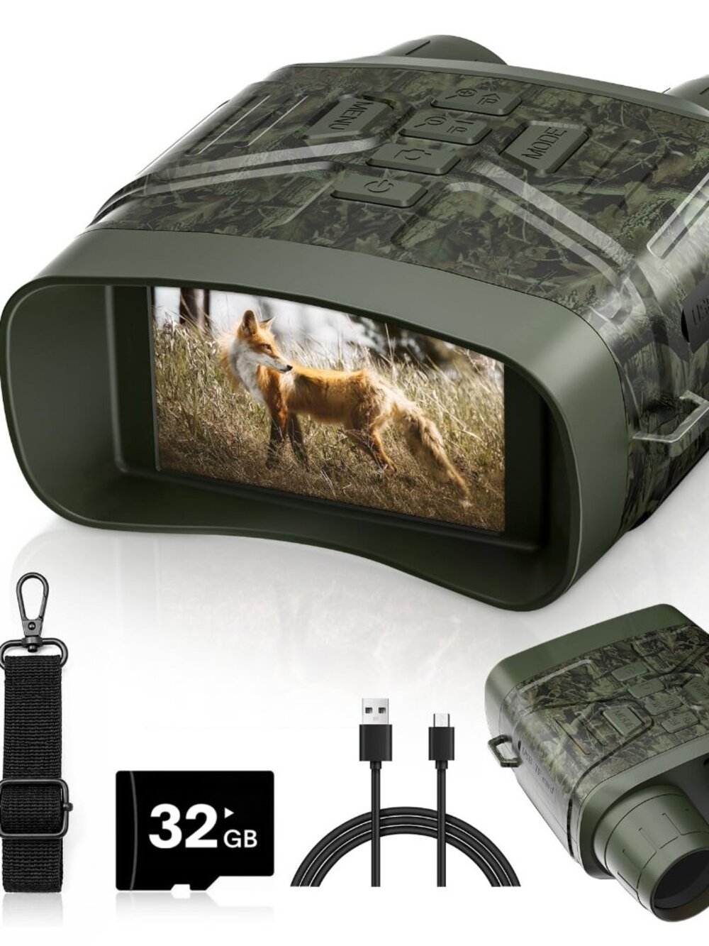 NEW Vtiisama 4K Night Vision Binoculars - 3" HD Screen, 5000mAh, 32GB Card